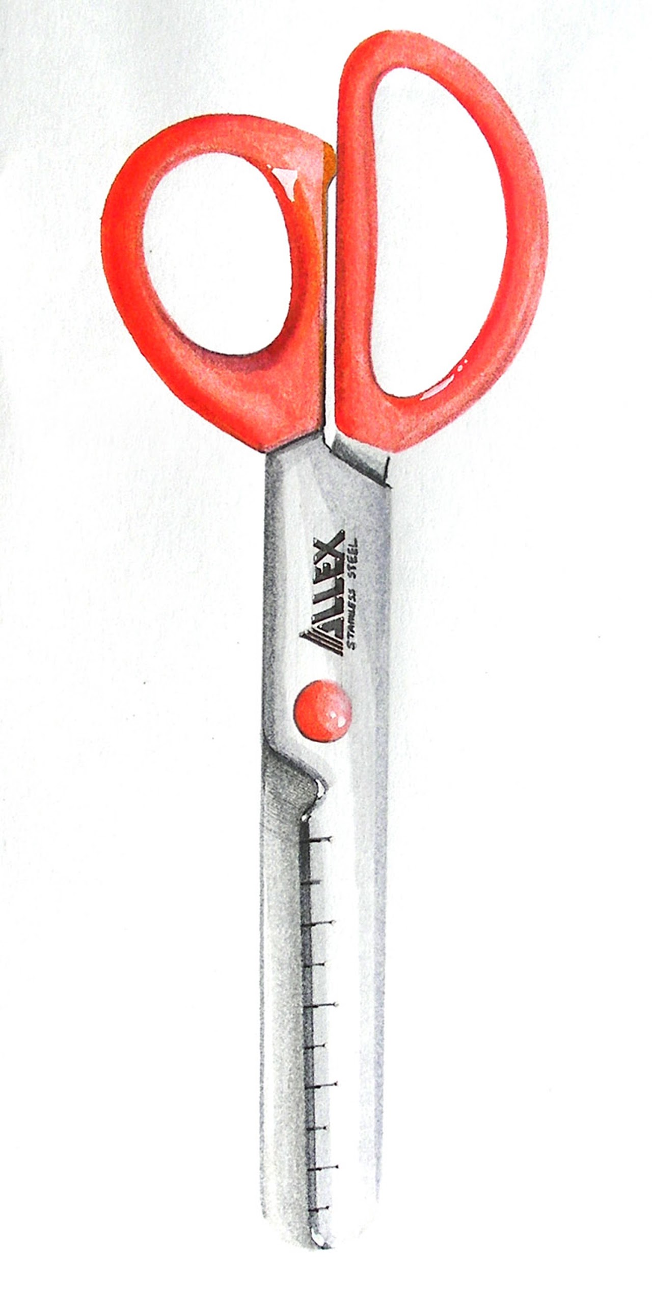 デザイン ラフスケッチ, アイデアスケッチ, ハサミ