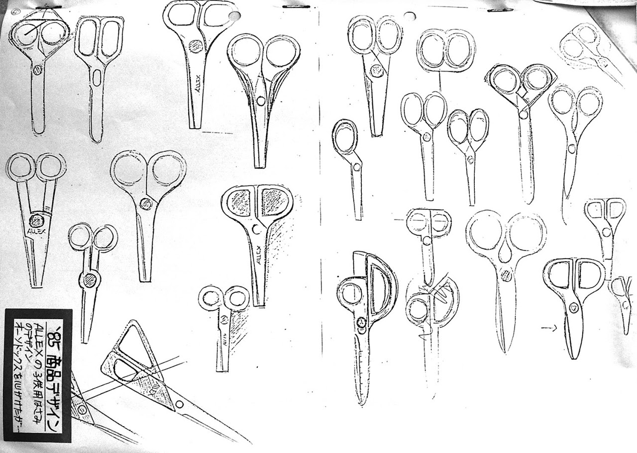 デザイン ラフスケッチ, アイデアスケッチ, ハサミ