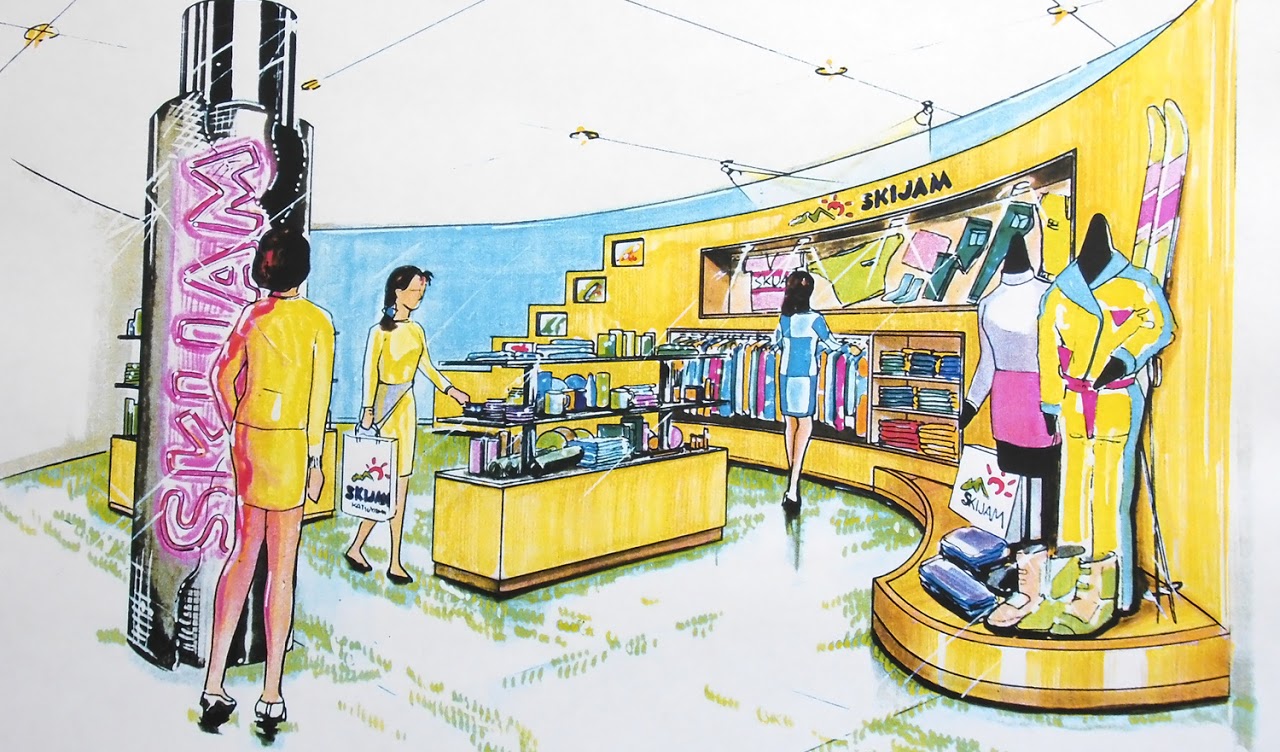 店舗デザイン, ディスプレイ, イメージスケッチ, 東急リゾート