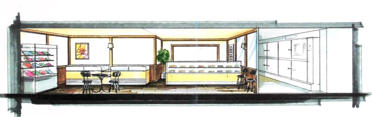 新店舗開発企画, イメージスケッチ, 内装, Anne Shirley