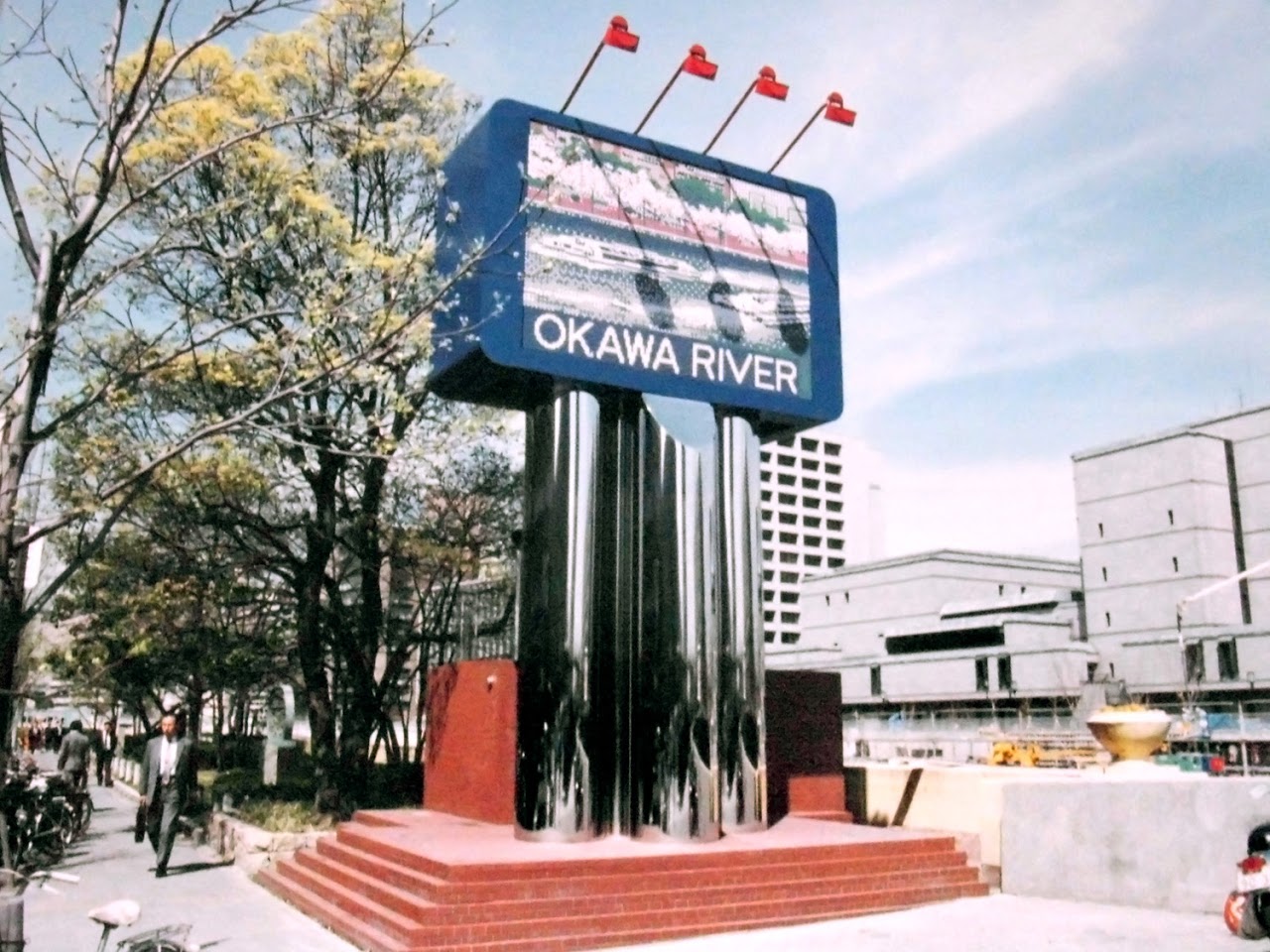 淀屋橋駅前環境表示板 モニュメントデザイン