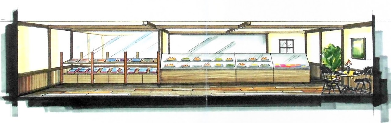 新店舗開発企画, イメージスケッチ, 内装, Anne Shirley