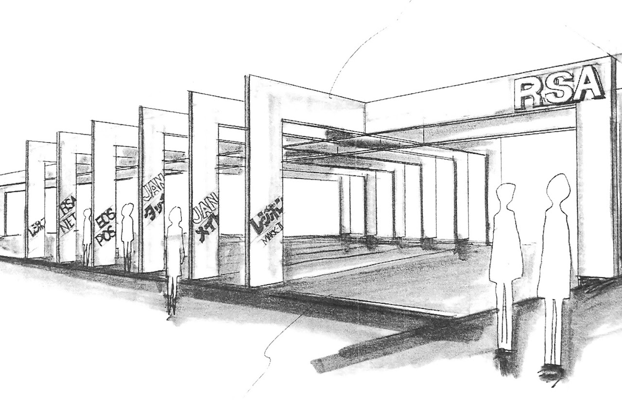 展示会ブース企画, イメージスケッチ