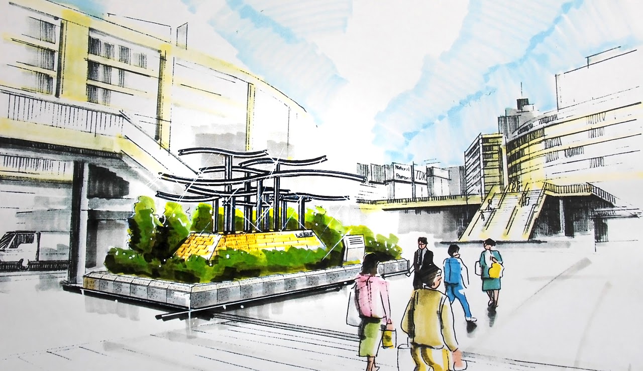 駅前モニュメント, レールオブジェ, JR, 鉄道