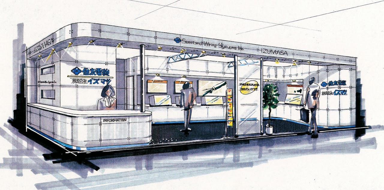 展示会ブース, ブースデザイン, ブース装飾, イメージスケッチ