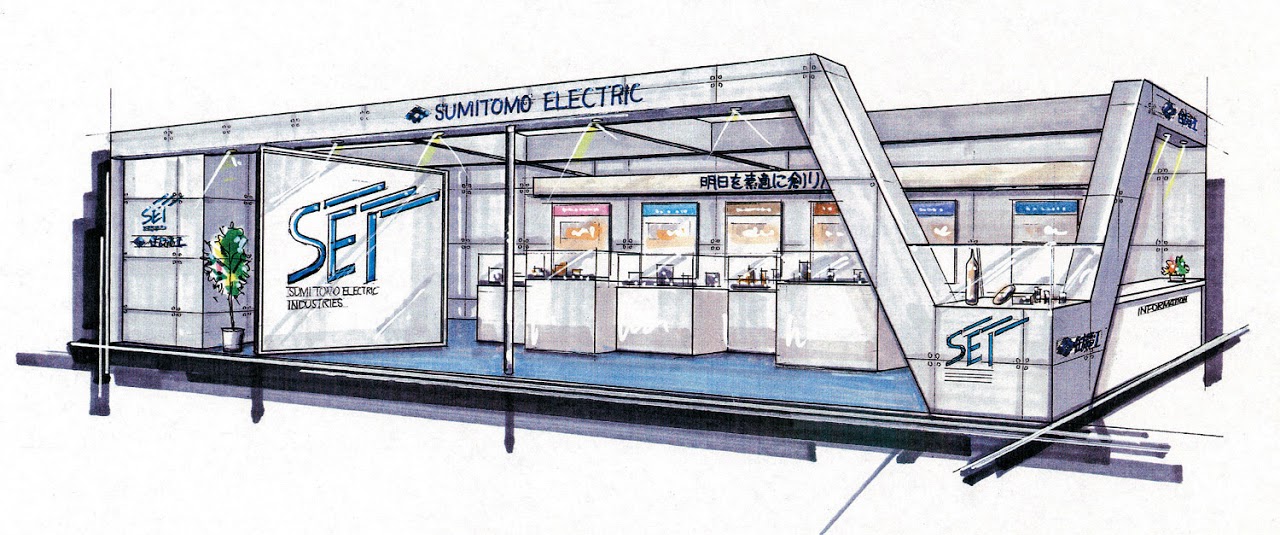 展示会ブース, ブースデザイン, ブース装飾, イメージスケッチ
