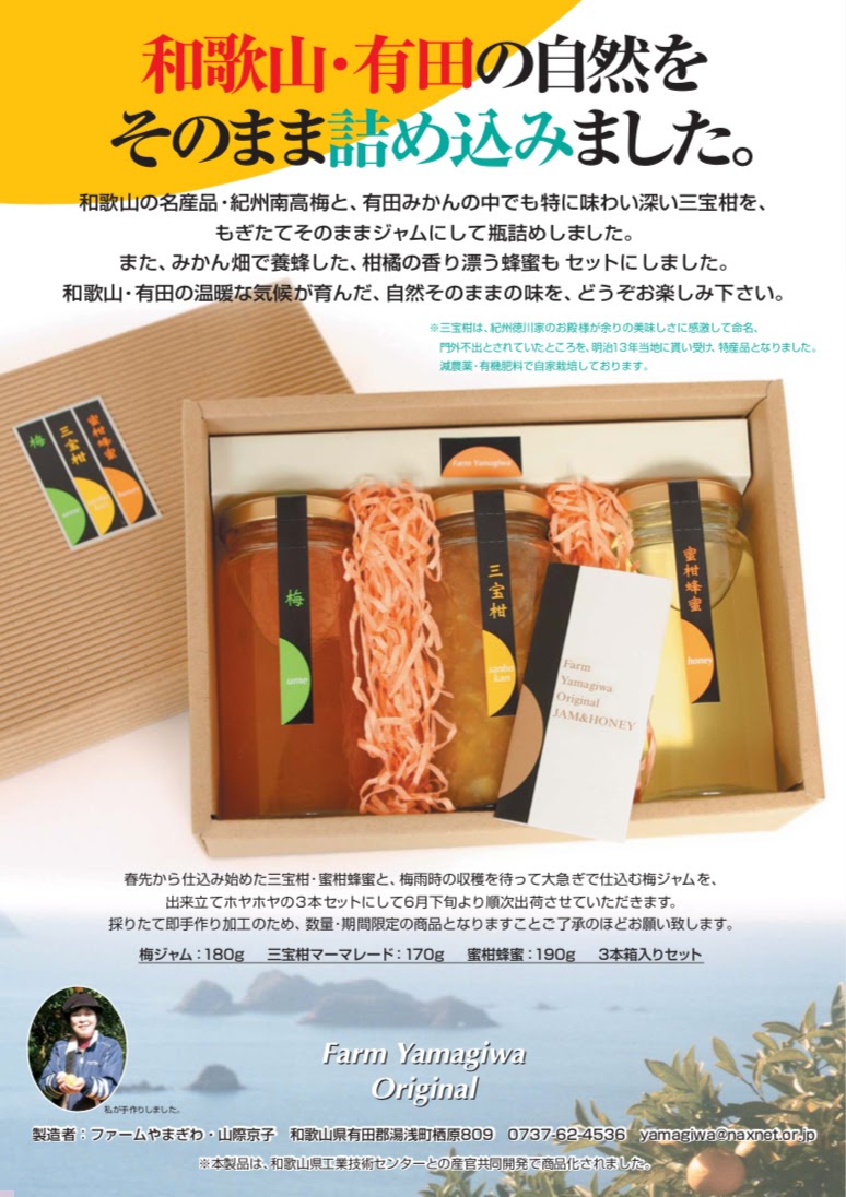 商品開発, 地場産業, 有田のみかん, ジャム, マーマレード, 和歌山県デザインセンター