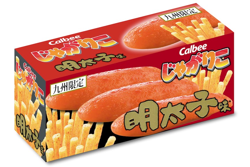 じゃがりこ パッケージデザイン, ご当地デザイン, Calbee, 九州限定, 明太子